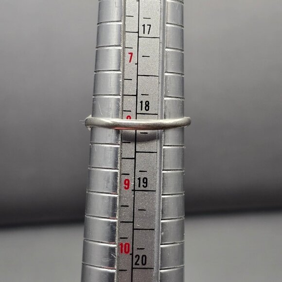 VTG Shube Sterling Silver Fairy Ring Size 8 Glass Star Art Nouveau Style - Picture 8 of 8